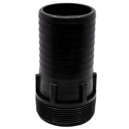 Picture of 3" Hose Barb Adaptor x Male NPT Thread, Reinforced Polypropylene