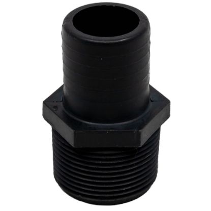 Picture of 1-1/4" Poly Hose Barb Adaptor x NPT Male Thread