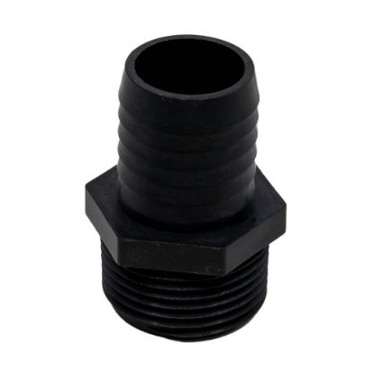 Picture of 1" Hose Barb Adaptor x Male NPT Thread, Reinforced Polypropylene