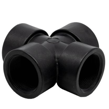 Picture of 1-1/2" Cross Fitting, Reinforced Polypropylene