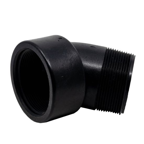 Picture of 2" Reinforced Polypropylene Elbow 45°, Male x Female NPT Threaded