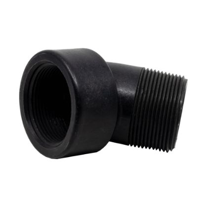Picture of 1-1/2" Reinforced Polypropylene Elbow 45°, Male x Female NPT Threaded