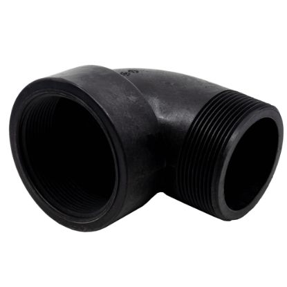 Picture of 3" Reinforced Polypropylene Elbow 90°, Male x Female NPT Threaded
