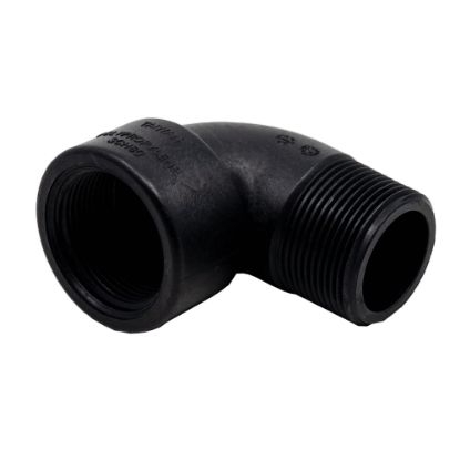 Picture of 1-1/4" Reinforced Polypropylene Elbow 90°, Male x Female NPT Threaded