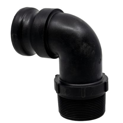 Picture of 90° Elbow, 2" Reinforced Polypropylene Male Cam x Male NPT Threaded
