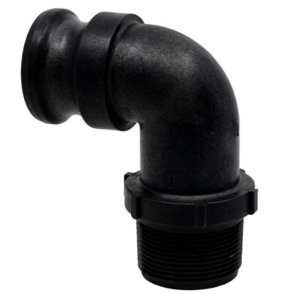 Picture of 90° Elbow, 1-1/2" Reinforced Polypropylene Male Cam x Male NPT Threaded