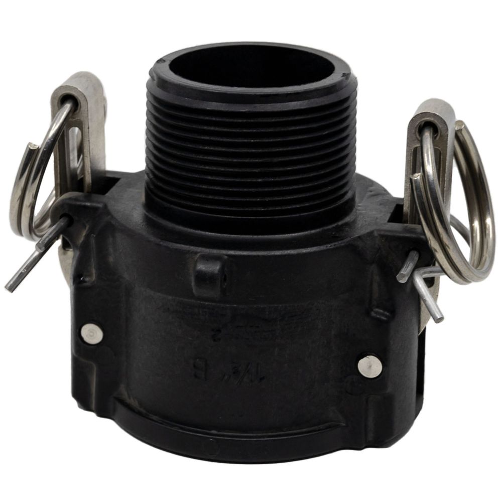 Image de Adaptateur 1-1/2" Camlock Femelle x Fileté Mâle NPT en Polypropylène Renforcé