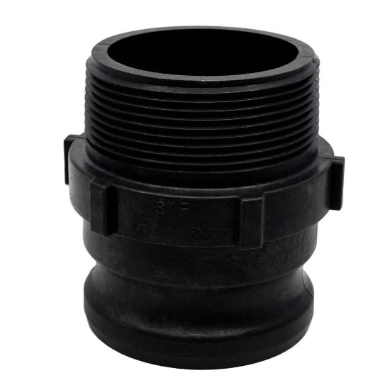 Image de Adaptateur 3" Camlock Mâle x Mâle Fileté NPT en Polypropylène Renforcé