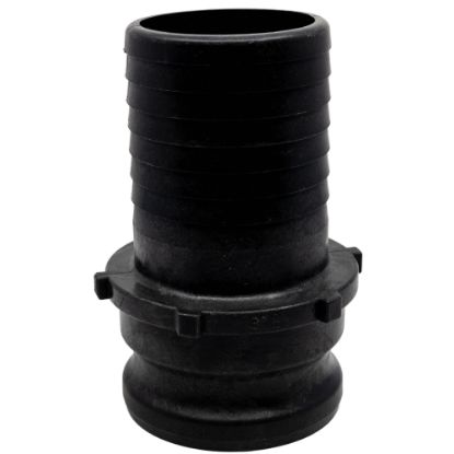 Picture of 3" Male Camlock x Hose Barb, Reinforced Polypropylene