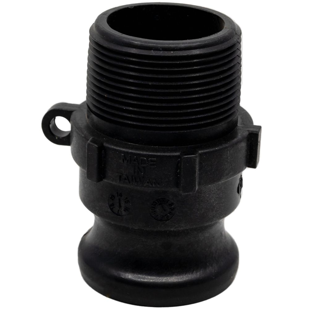 Image de Adaptateur 1-1/2" Camlock Mâle x Fileté Mâle NPT en Polypropylène Renforcé