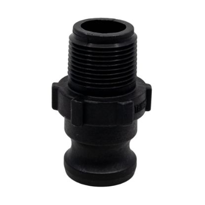 Image de Adaptateur 1" Camlock Mâle x Mâle Fileté NPT en Polypropylène Renforcé