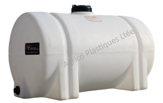 Réservoir horizontal plastique 60 gallons