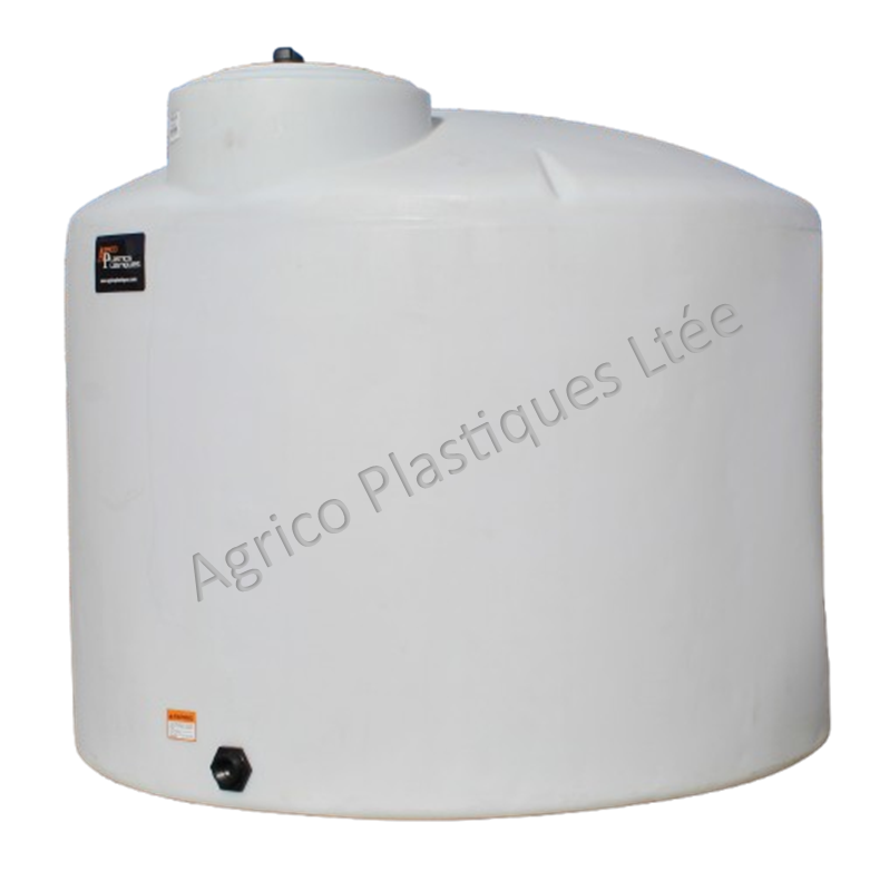 Réservoir Industriel En Plastique 15 Gallons - Tambour Poly étanche, Neuf, Bleu