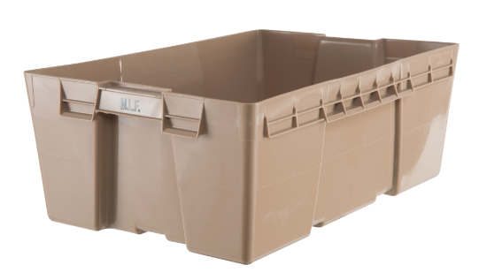 Bac plastique alimentaire beige