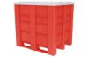 Picture of Plastic Pallet Boxes -Straight Walls 45" x 51" x 49", Red