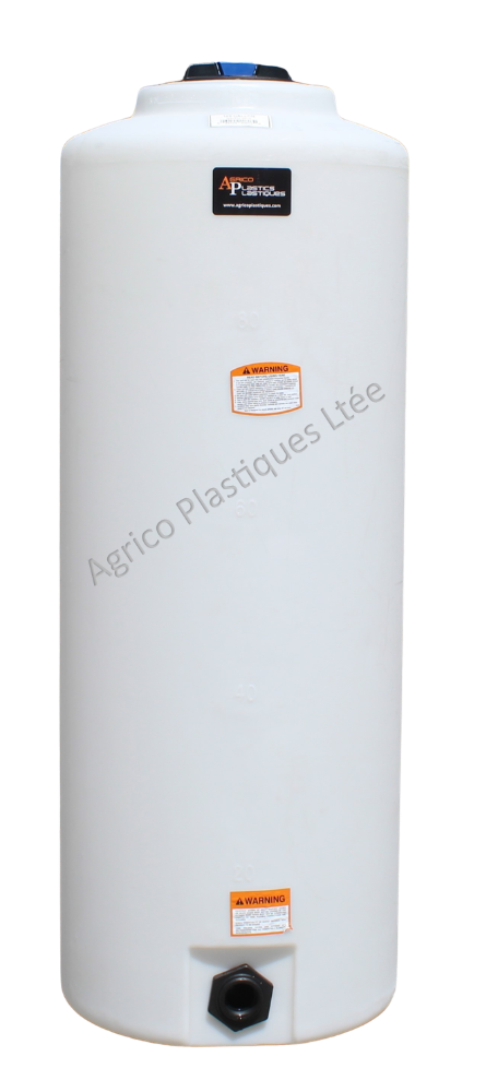 Réservoir Vertical 100 Gallons en Plastique
