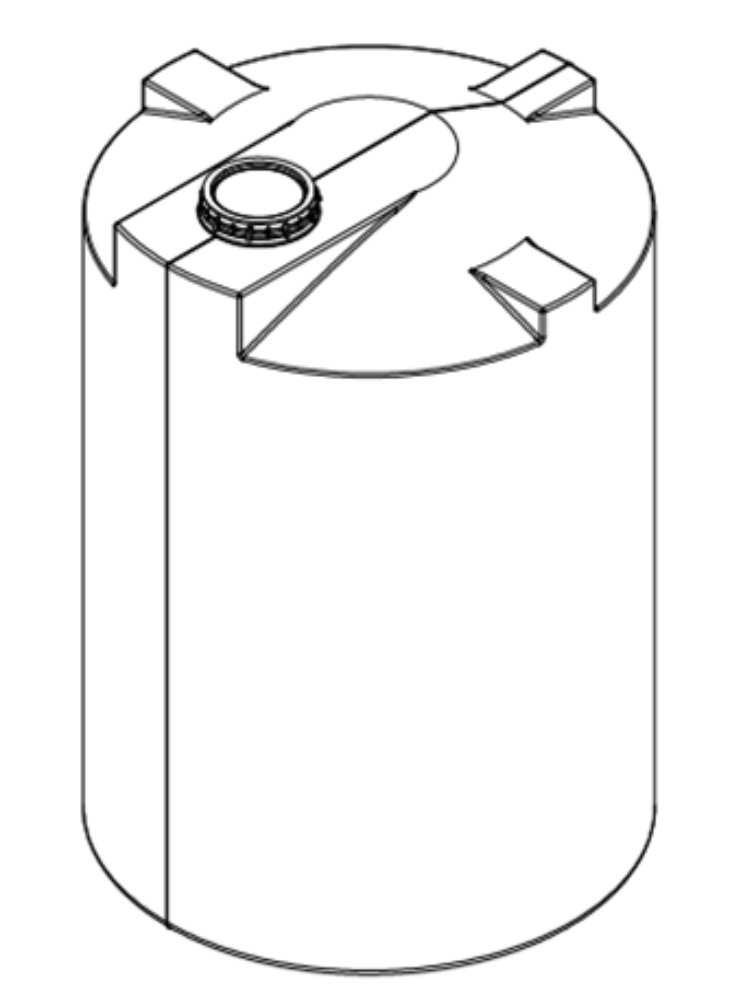 Réservoir Vertical Plastique 3000 Gallons
