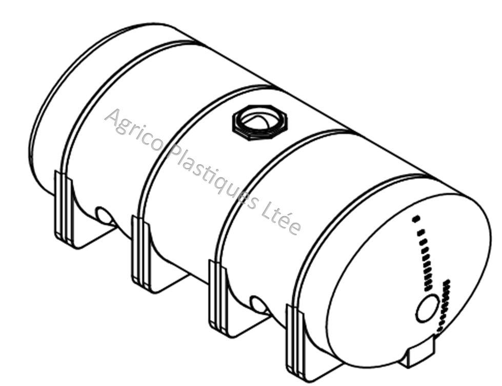 Agrico Plastics | Plastic tank | Horizontal 4035 gallons | Water and ...
