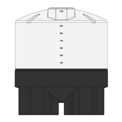 Réservoir Conique Plastique 1000 Gallons
