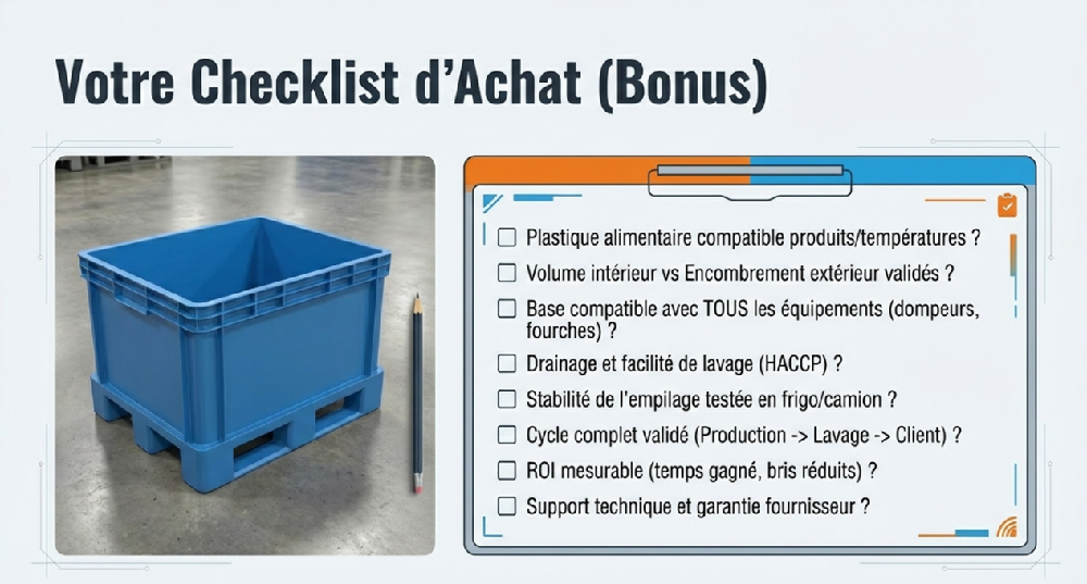 La checklist à vérifier avant d'acheter vos caisses-palettes