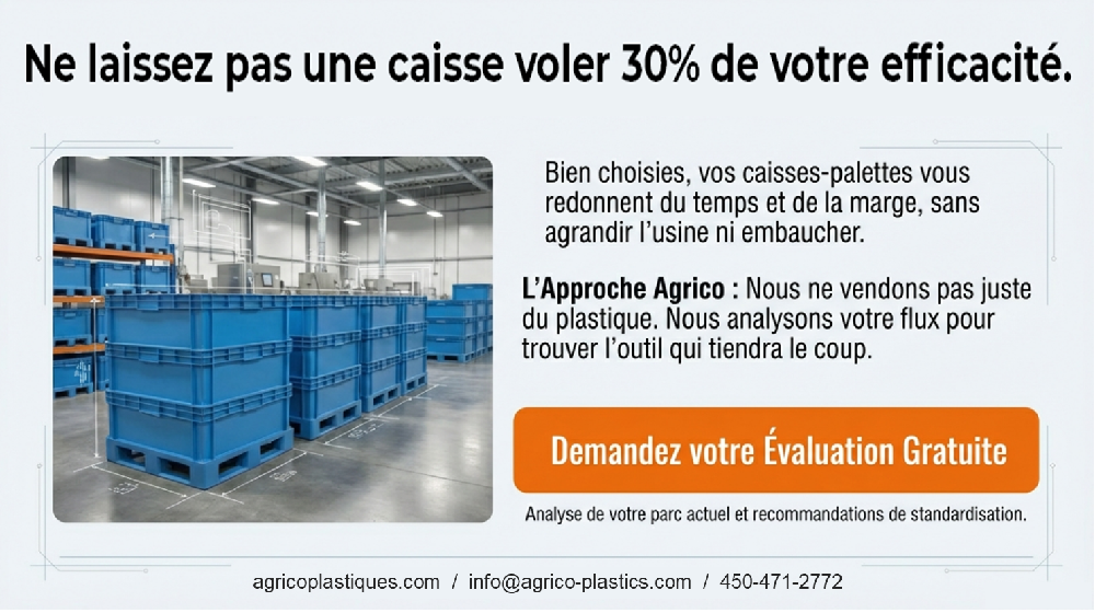 Ne laissez pas une caisse-palette vous voler 30% de votre productivité